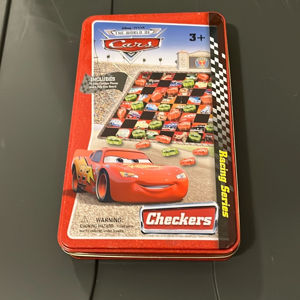 Collector tin and Cars Checkers